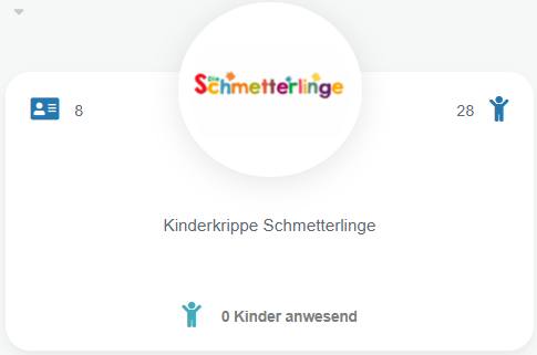 KIKOM-Oberfläche zeigt die Anpassung der Startseite mit dem Logo.